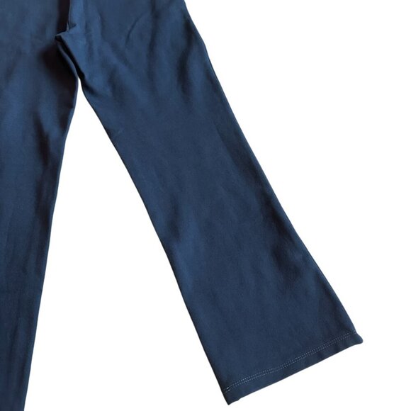 Quince Navy Blue Pull-On Cropped Length Pants Slacks Stretch Pointe Medium P - Picture 9 of 11